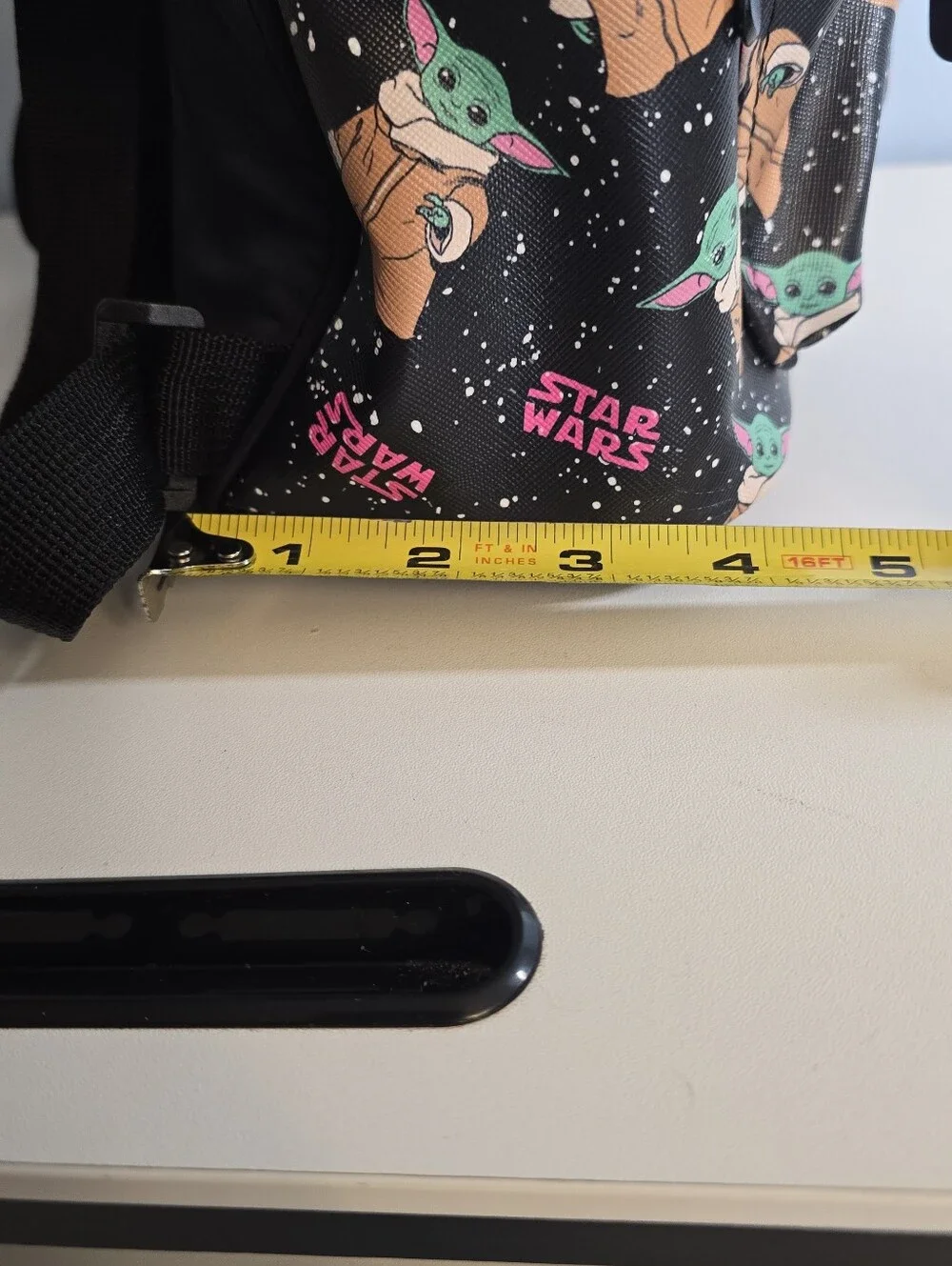 Grogu Baby Yoda Star Wars Bioworld Small Backpack Black